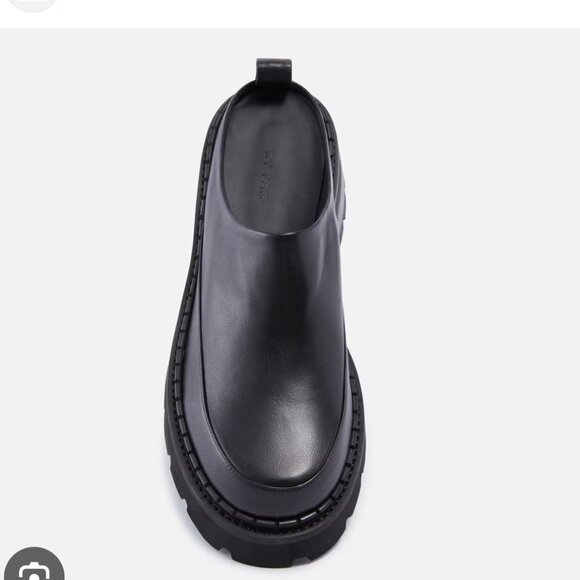 By Far Reyna black leather shoes/loafers/mules Sz 36/Us Sz 6 - Picture 2 of 14